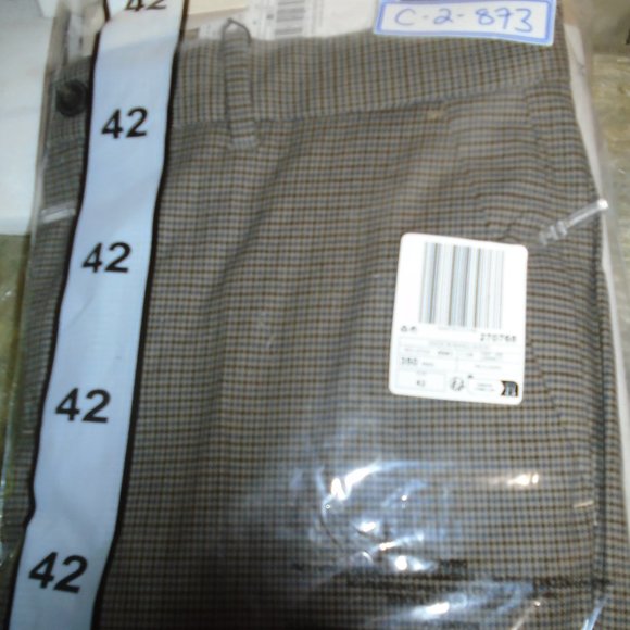 Men's USA size 32 MANGO MEN'S SLIM FIT HOUNDSTOOTH TROUSERS - Picture 6 of 6